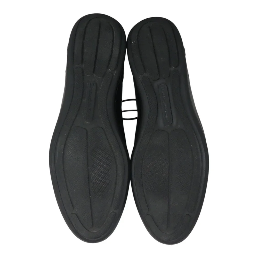 Ermenegildo Zegna Chukka Boots Men 11.5 Black Polished Leather Italy